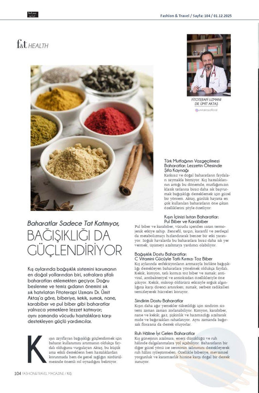 Baharatlar Sadece Tat Katmıyor Bağışıklığı Da Güçlendiriyor