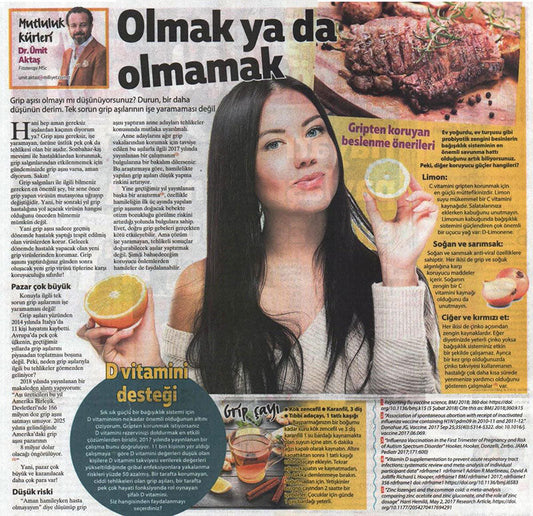 Gribe Karşı Koruyucu Güçler / Milliyet Pazar
