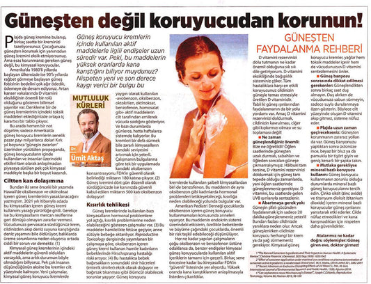 Güneşten Değil Koruyucudan Korunun! / Milliyet